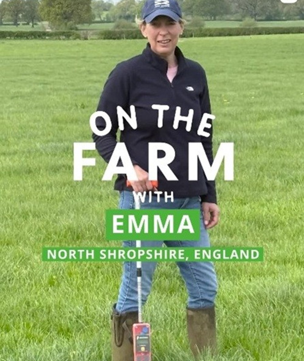 Emma Furnival standing in a field.